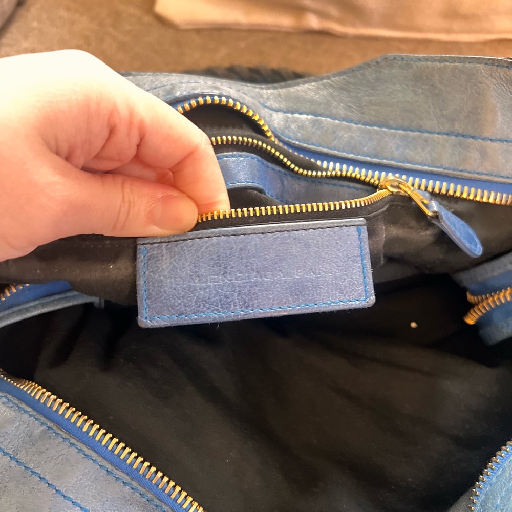 Balenciaga Vintage Le City Part Time Blue Leather Bag - Picture 9 of 15